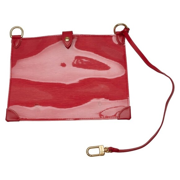 LOUIS VUITTON Red Leather Pouch - Picture 9 of 11